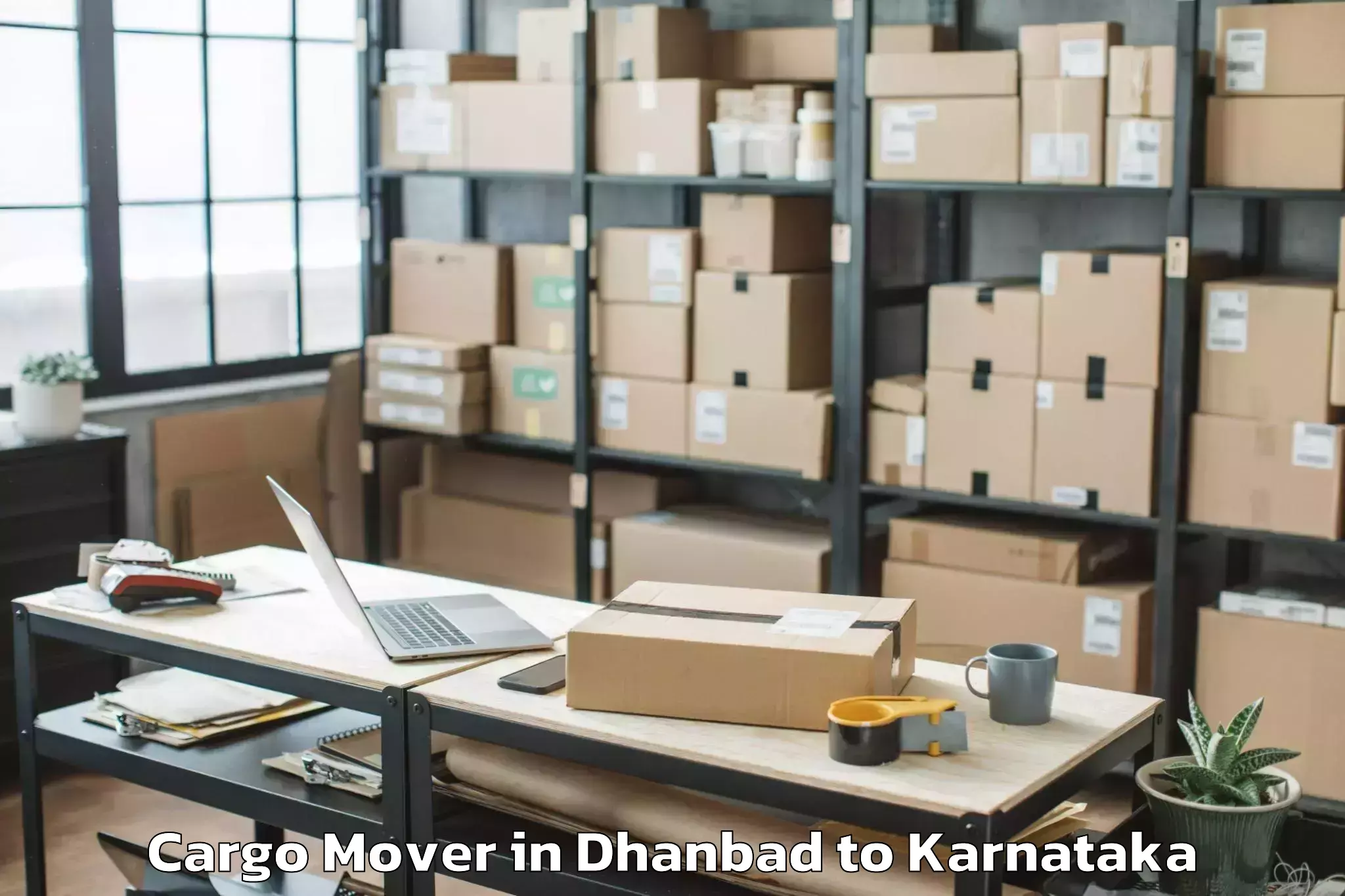 Easy Dhanbad to Hosadurga Cargo Mover Booking